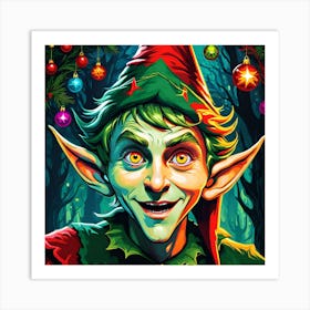 Elf In The Forest Art Print