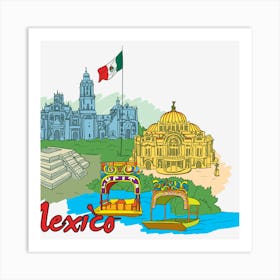 Mexico City Art Print