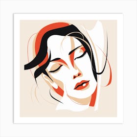 Portrait Of A Woman 1 Art Print