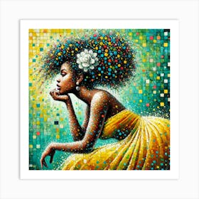 Afro Girl 86 Art Print