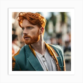 Man With Red Hair Art Print