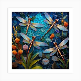 Dragonflies 46 Art Print