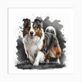 Australian Shepherd 2 Art Print