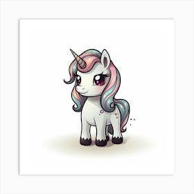 Cute Unicorn 803 Art Print