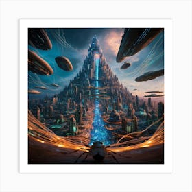 Futuristic City Art Print