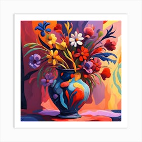 Flowers In A Vase 11 Art Print