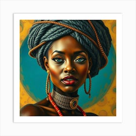 African Woman 21 Art Print