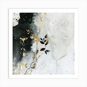 Gold Leaf Painting 11 Art Print