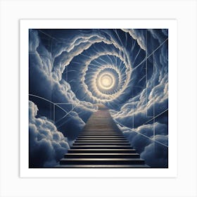 Spiral Staircase To Heaven Art Print