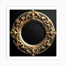 Gold Frame 1 Art Print