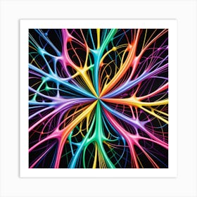 Colorful Fractals Art Print