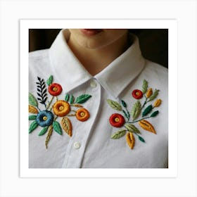 Default Hand Embroidery On Shirts 2 Art Print