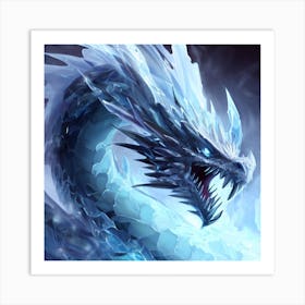 Ice Dragon 1 Art Print