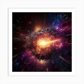 Explosion In Space Art Print