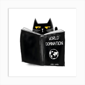 World Domination For Cats Art Print