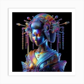 Creative Geisha Illustration 69 Art Print