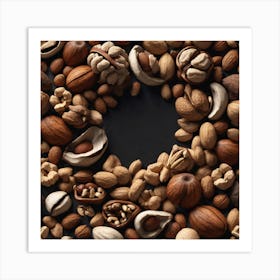 Nuts In A Circle 7 Art Print