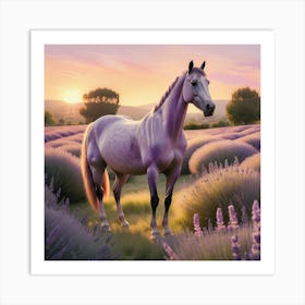 Lavender Field 1 Art Print