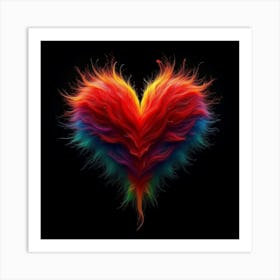 Heart Of Rainbows Art Print