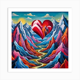 Heart Of The Mountains 1 Art Print