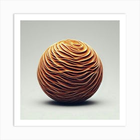 Wavy Sphere Art Print