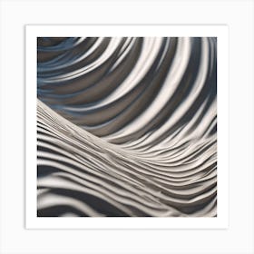 Wavy Surface Art Print