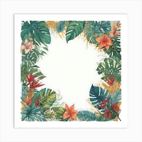 Tropical Frame 3 Art Print