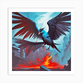 Eagle In Flight 15 Art Print