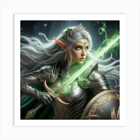 Elf Warrior 6 Art Print