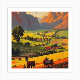 'Valley View' Art Print