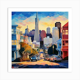 San Francisco Cityscape 1 Art Print