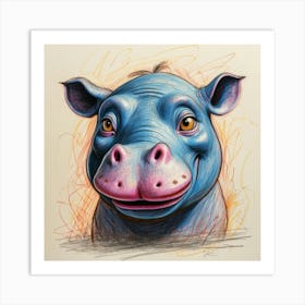 Hippo 34 Art Print