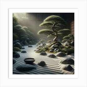 Zen garden Art Print