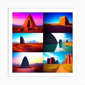 Desert Landscapes Art Print