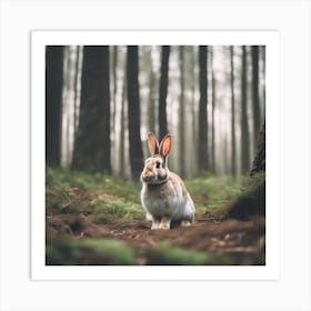 Rabbit In The Forest 132 Art Print