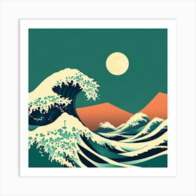 Great Wave Off Kanagawa 6 Art Print