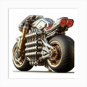 Futuristic Motorcycle 8 Art Print