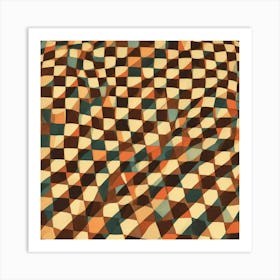 Abstract Geometric Pattern Vector 1 Art Print