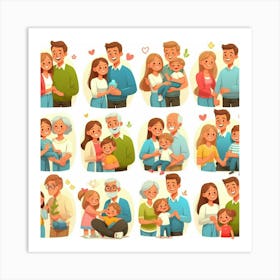 Family Portraits Art Print