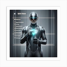 Futuristic Man 46 Art Print