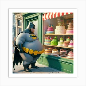 Batman In A Bakery Affiche