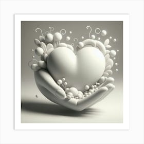 Heart Shaped Hands Art Print