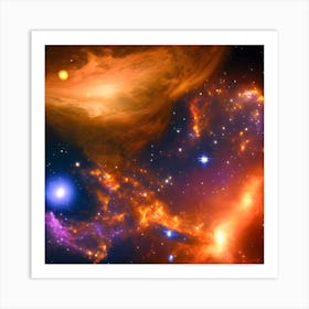 Galaxy In Space Art Print