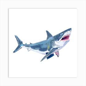 Great White Shark 03 Art Print