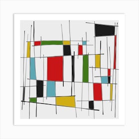 Remembering Mondrian 1 Art Print