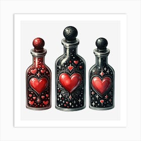 Heart Bottles Poster