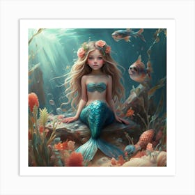 Mermaid 12 Art Print