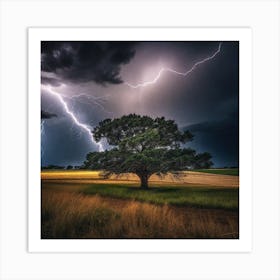 Lightning In The Sky 1 Art Print