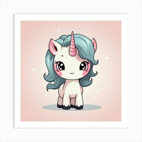 Cute Unicorn 762 Art Print