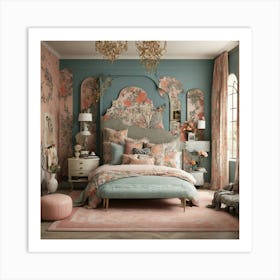 Asian Bedroom Art Print